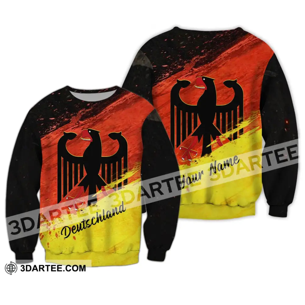 Unisex Shirt - Custom Name Germany Bundesrepublik Deutschland Long Sleeve / S T-Shirt