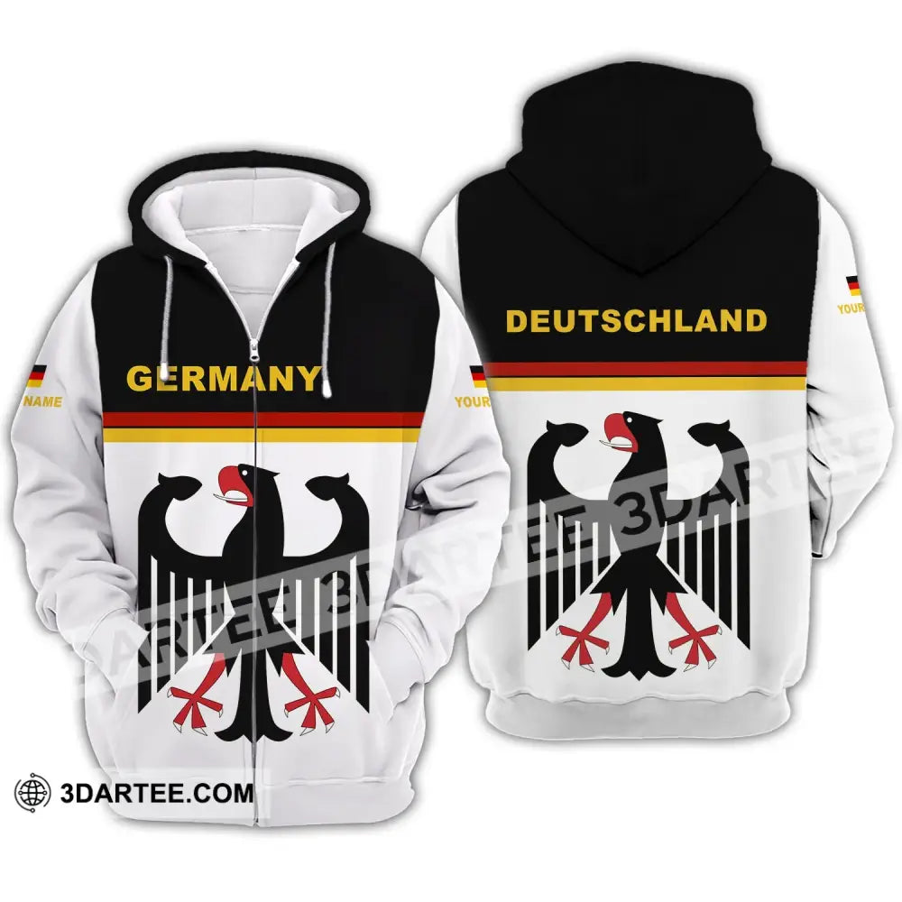 Unisex Shirt - Custom Name Germany Deutschland K5 Zipper Hoodie / S T-Shirt