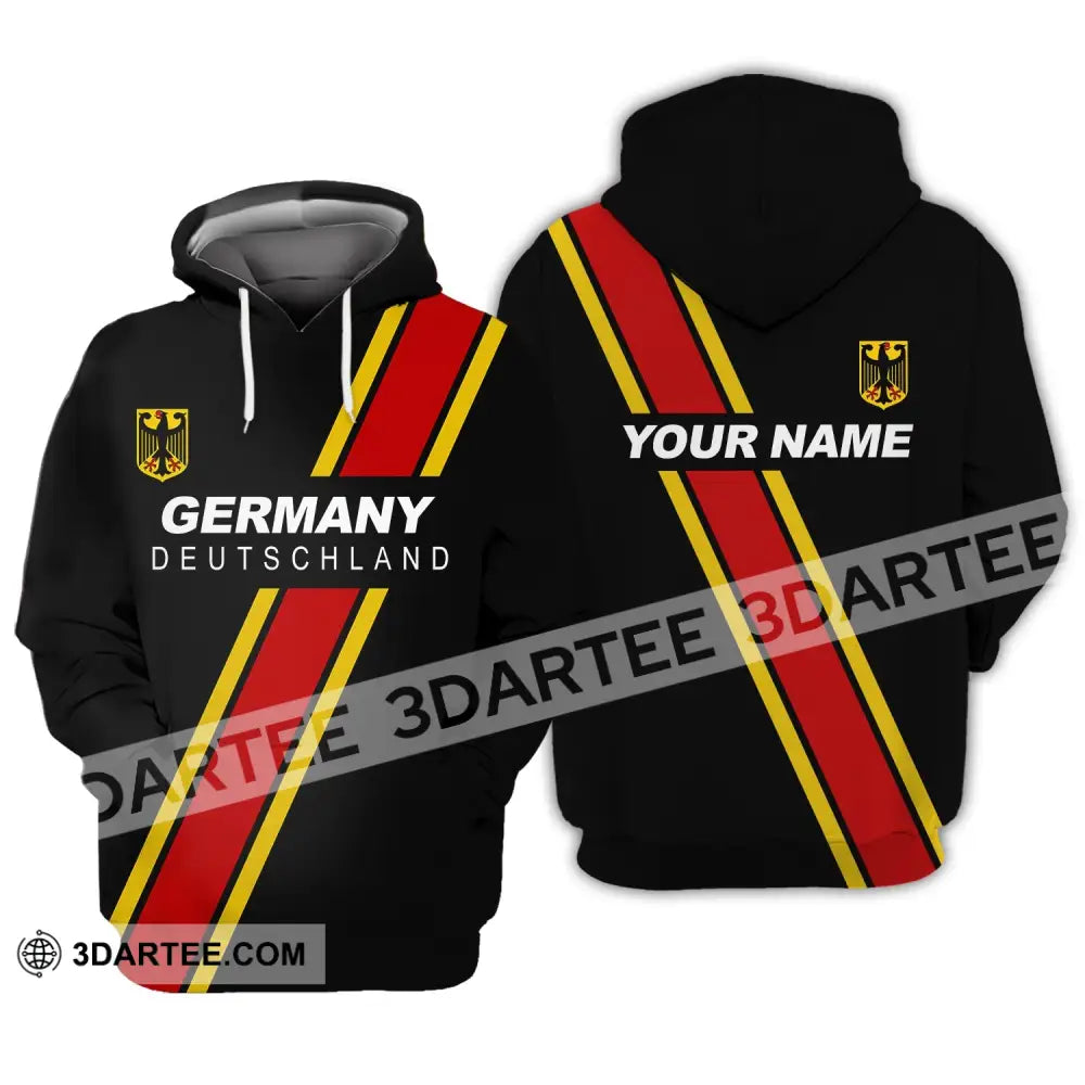 Unisex Shirt - Custom Name Germany Deutschland Sport Style Hoodie / S T-Shirt