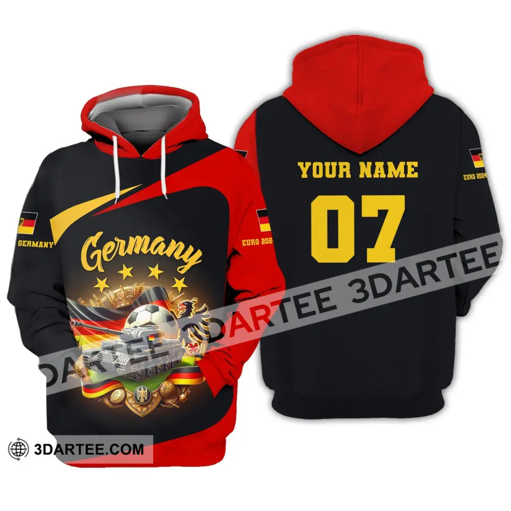 Unisex Shirt Custom Name Germany Football Polo Long Sleeve Soccer Lover Hoodie / S T-Shirt