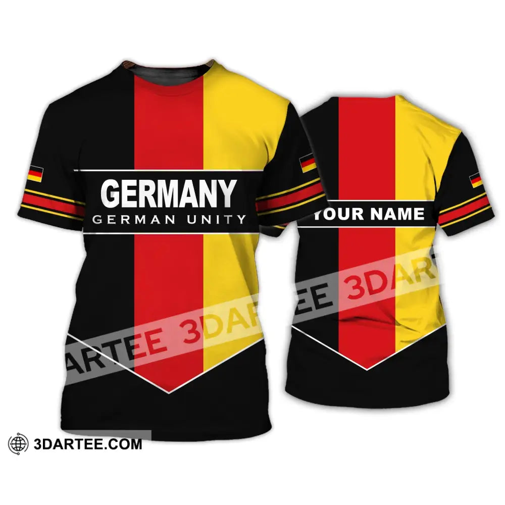 Unisex Shirt - Custom Name Germany German Unity T-Shirt / S T-Shirt