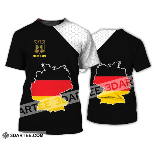 Unisex Shirt - Custom Name Germany Map Version T-Shirt / S T-Shirt