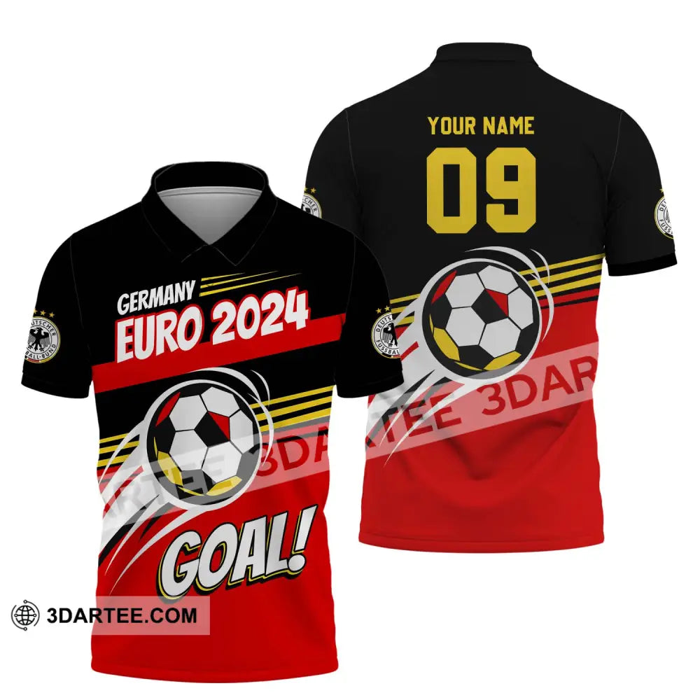 Unisex Shirt - Custom Name Germany National Team Euro 2024 Goal! Polo / S T-Shirt