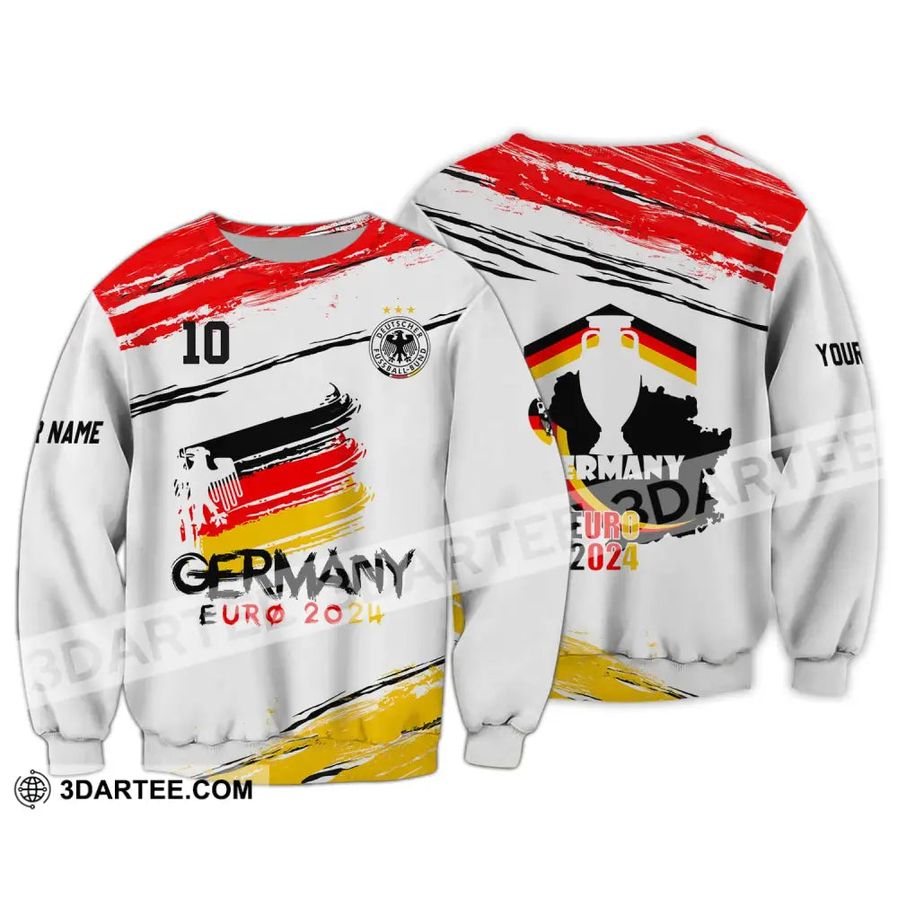 Unisex Shirt - Custom Name Germany National Team Euro 2024 Long Sleeve / S T-Shirt