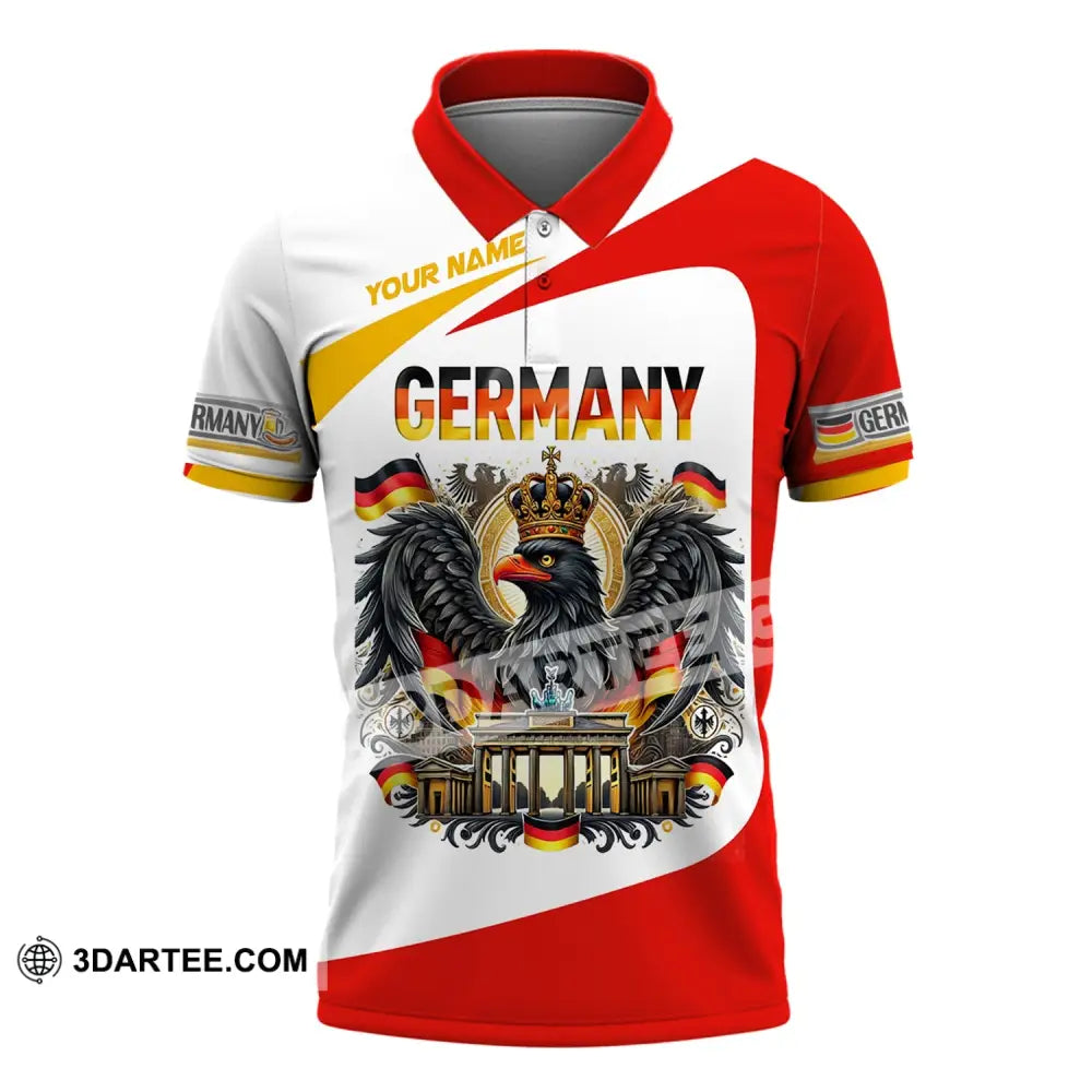 Unisex Shirt Custom Name Germany Polo Long Sleeve Gift / S T-Shirt