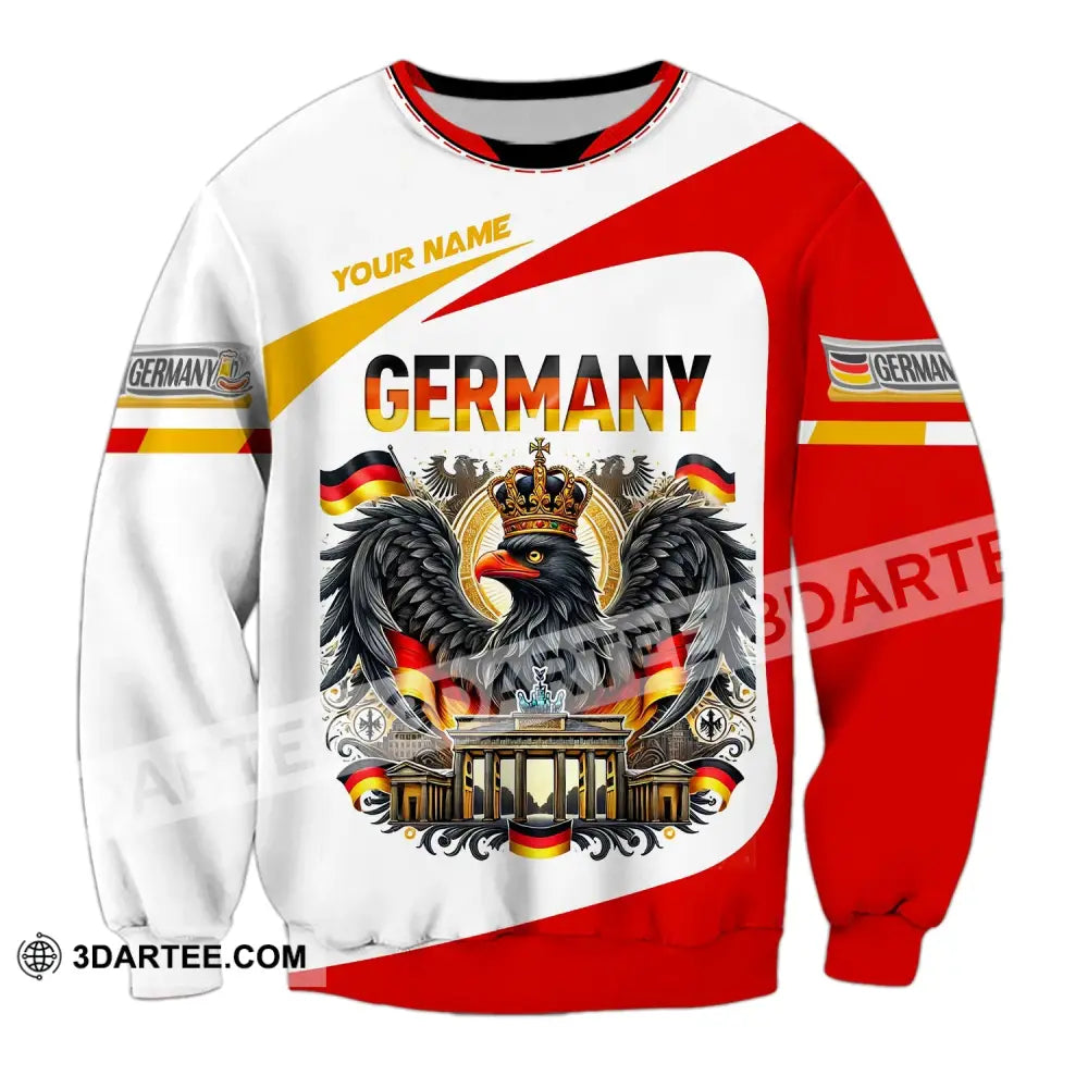 Unisex Shirt Custom Name Germany Polo Long Sleeve Gift / S T-Shirt