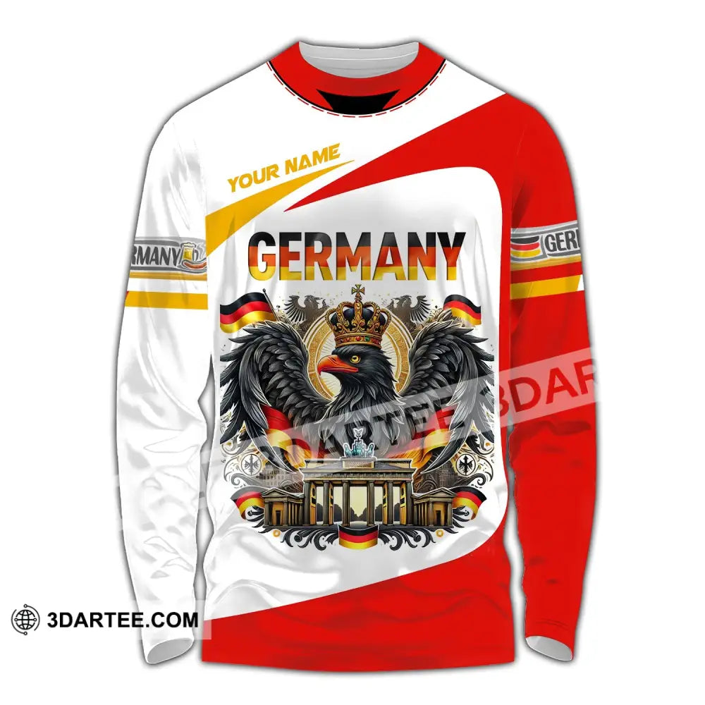 Unisex Shirt Custom Name Germany Polo Long Sleeve Gift / S T-Shirt