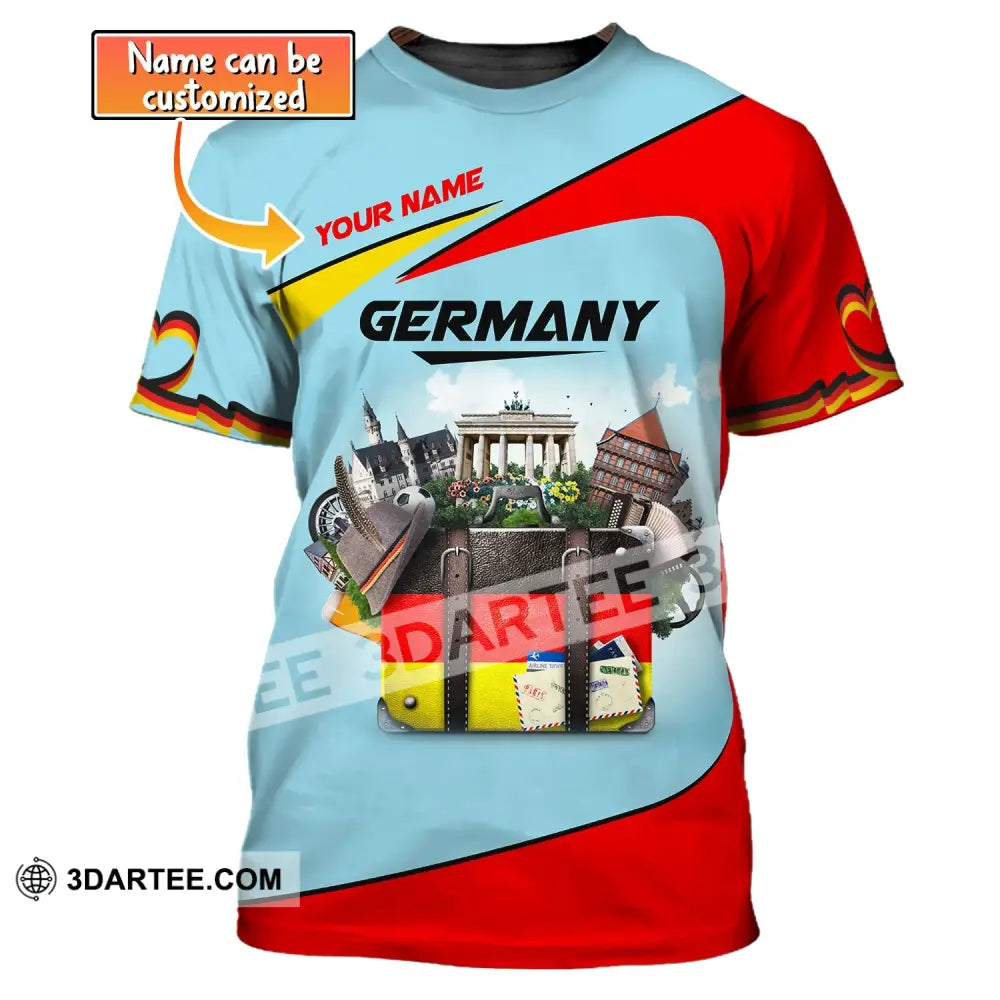 Unisex Shirt Custom Name Germany T-Shirt German Love Gift