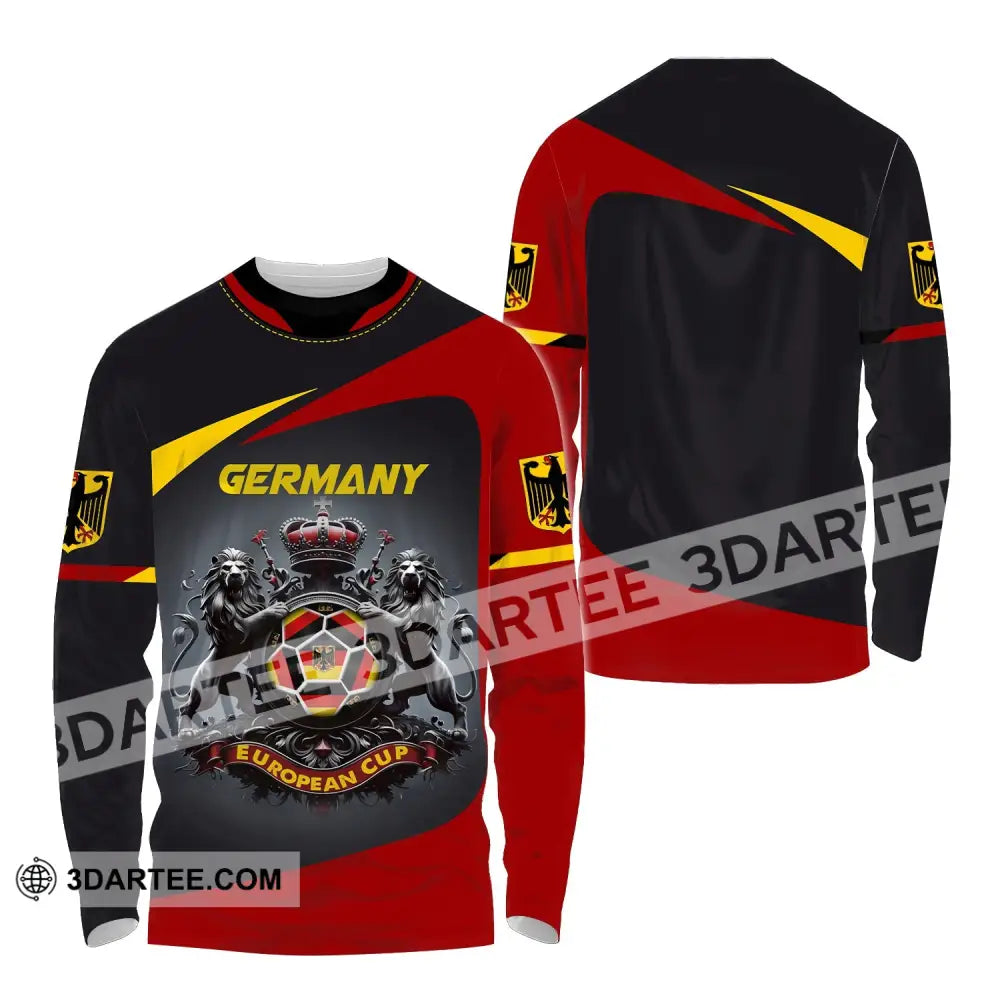 Unisex Shirt Custom Name Germany T-Shirt German Polo Love Gift Long Sleeve / S