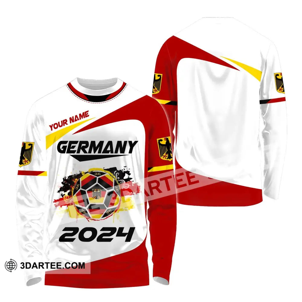 Unisex Shirt Custom Name Germany T-Shirt German Polo Love Gift Long Sleeve / S