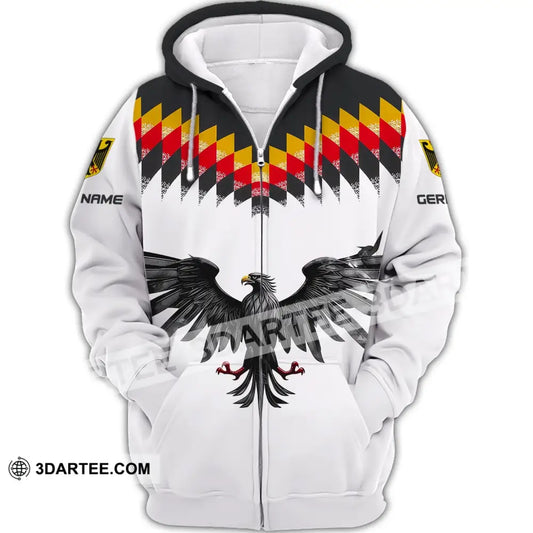 Unisex Shirt Custom Name Germany T-Shirt German Pride Gift Zipper Hoodie / S