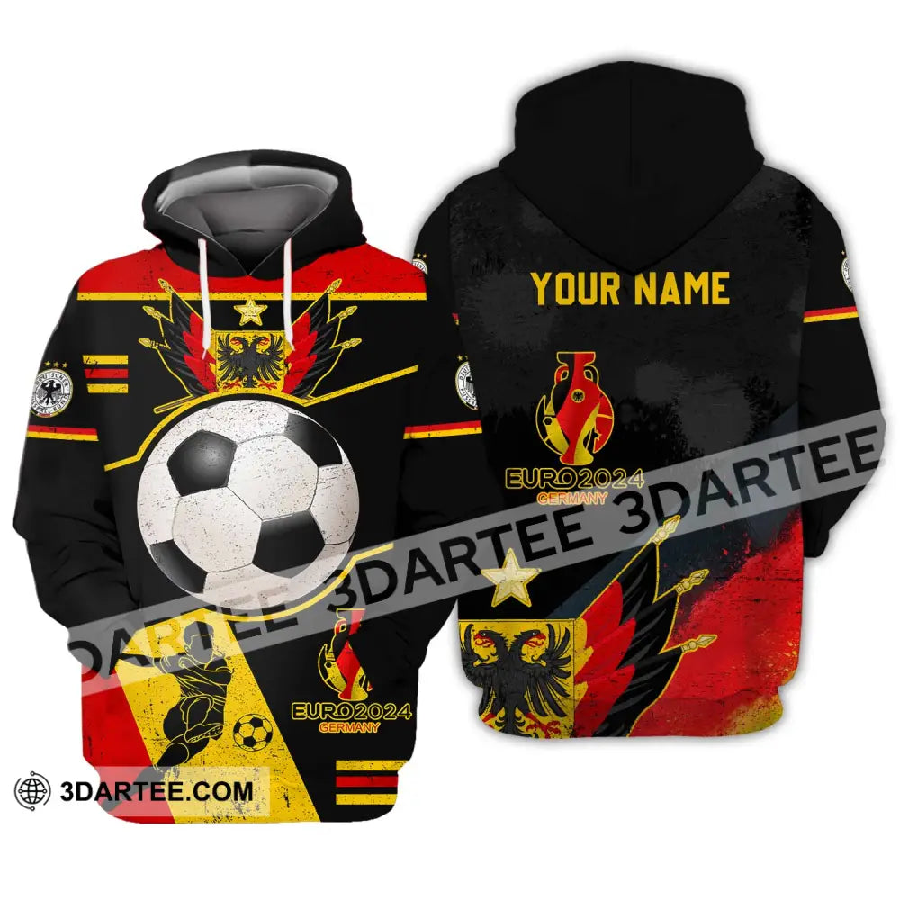 Unisex Shirt - Custom Name Germany Team Euro 2024 Hoodie / S T-Shirt