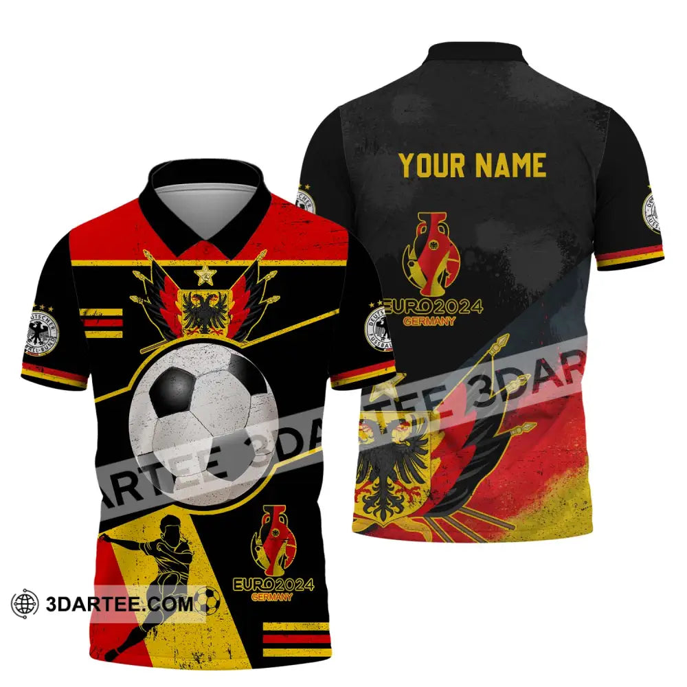 Unisex Shirt - Custom Name Germany Team Euro 2024 Polo / S T-Shirt