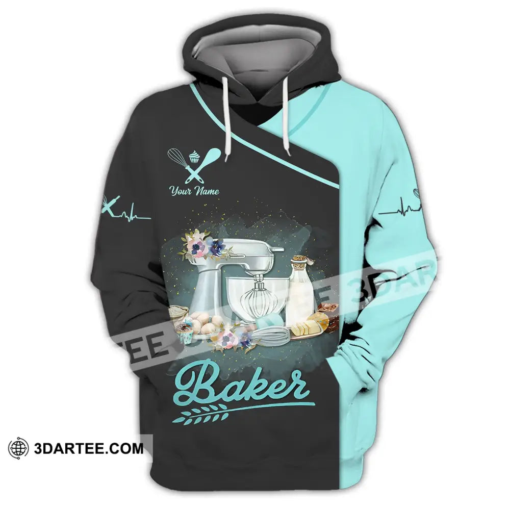 Unisex Shirt - Custom Name Gift For Baker Kitchen Chef Hoodie / S T-Shirt