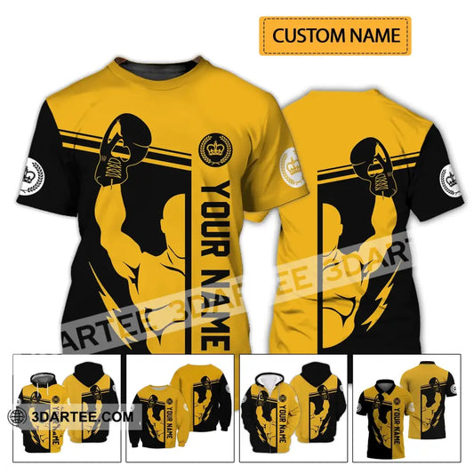 Unisex Shirt - Custom Name Gift For Boxing Lover Logo T-Shirt