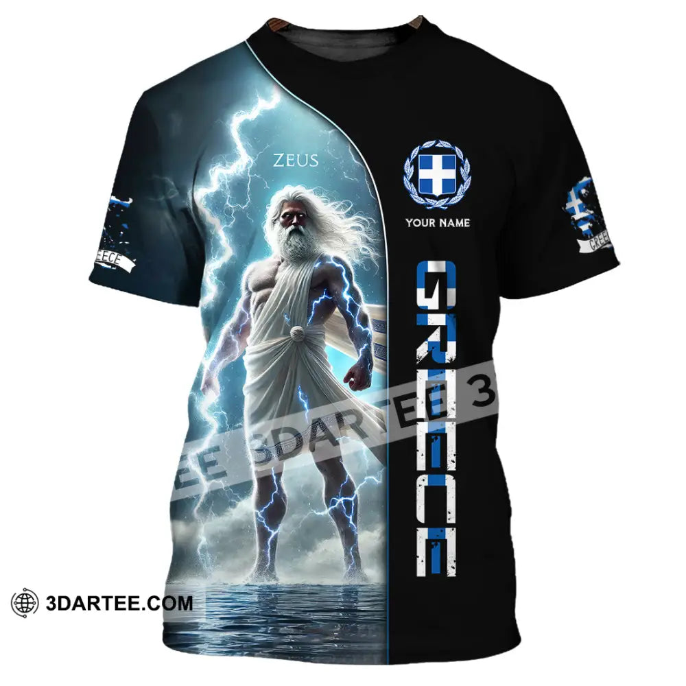 Unisex Shirt Custom Name Greece T-Shirt Lover Gift / S T-Shirt