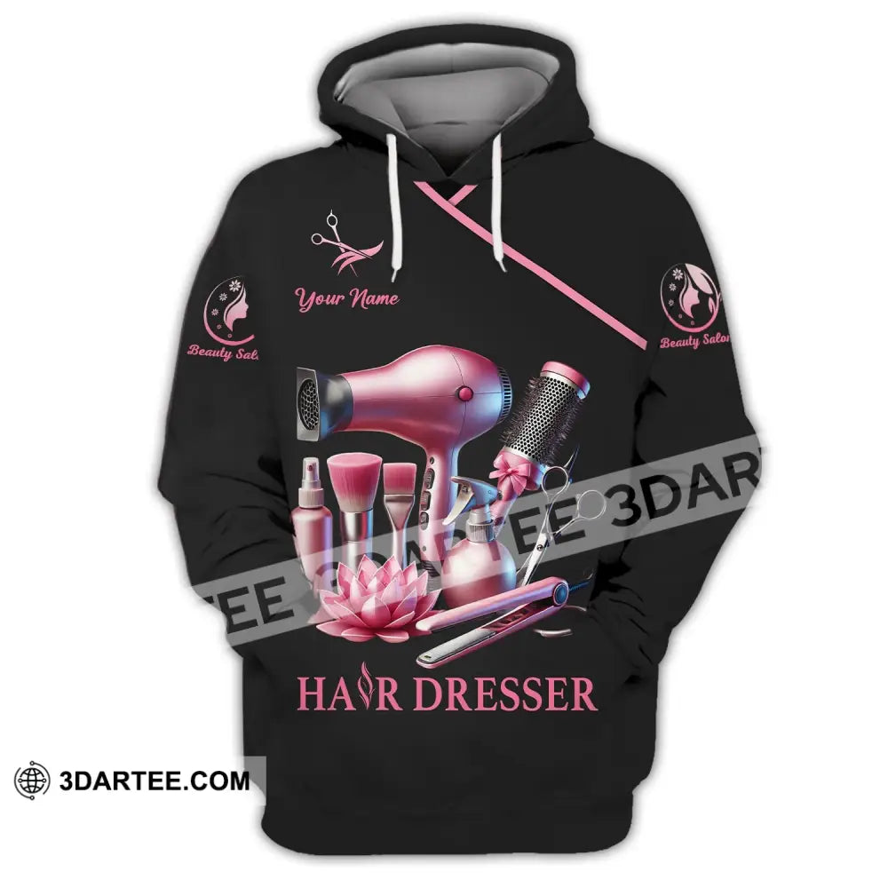 Unisex Shirt - Custom Name Hair Dresser Hoodie / S T-Shirt