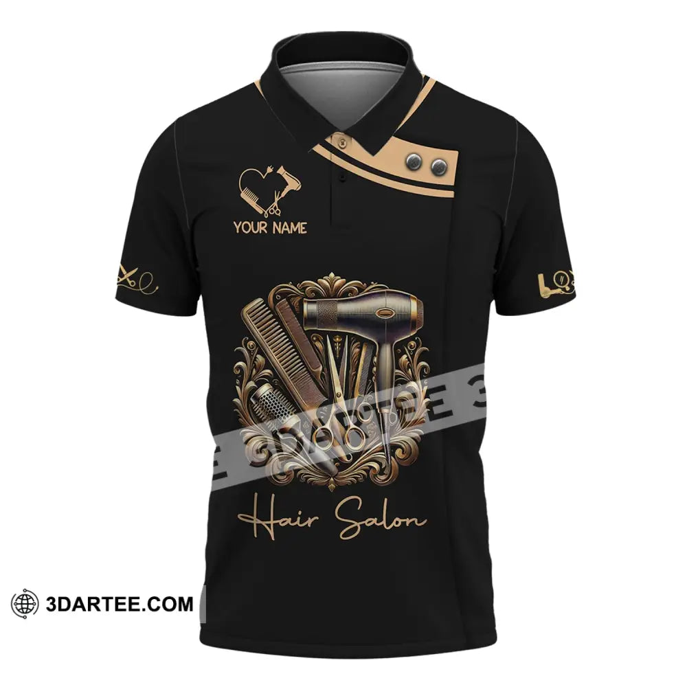 Unisex Shirt - Custom Name Hair Stylist Polo / S T-Shirt