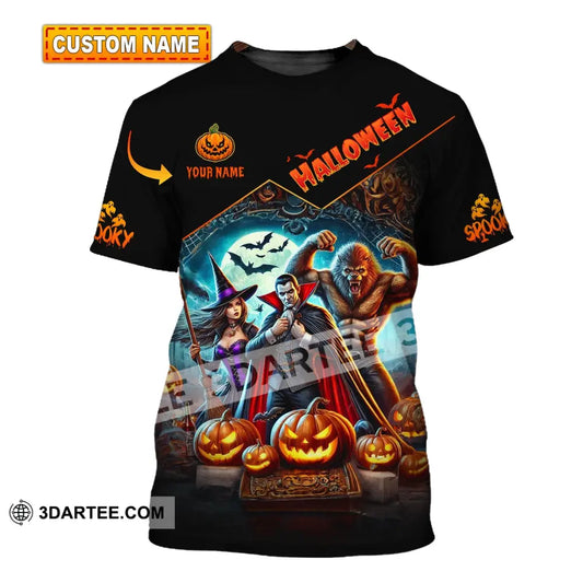 Unisex Shirt - Custom Name Halloween Spooky T-Shirt