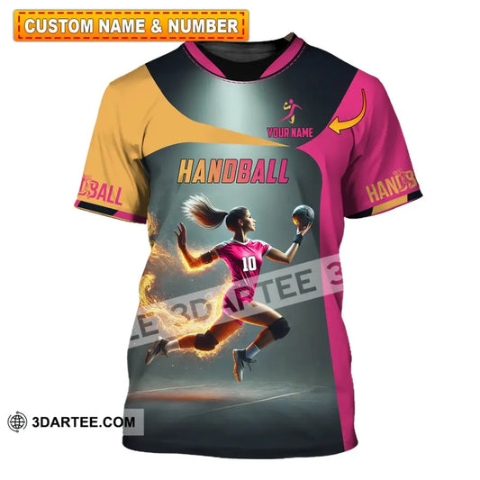 Unisex Shirt - Custom Name Handball T-Shirt