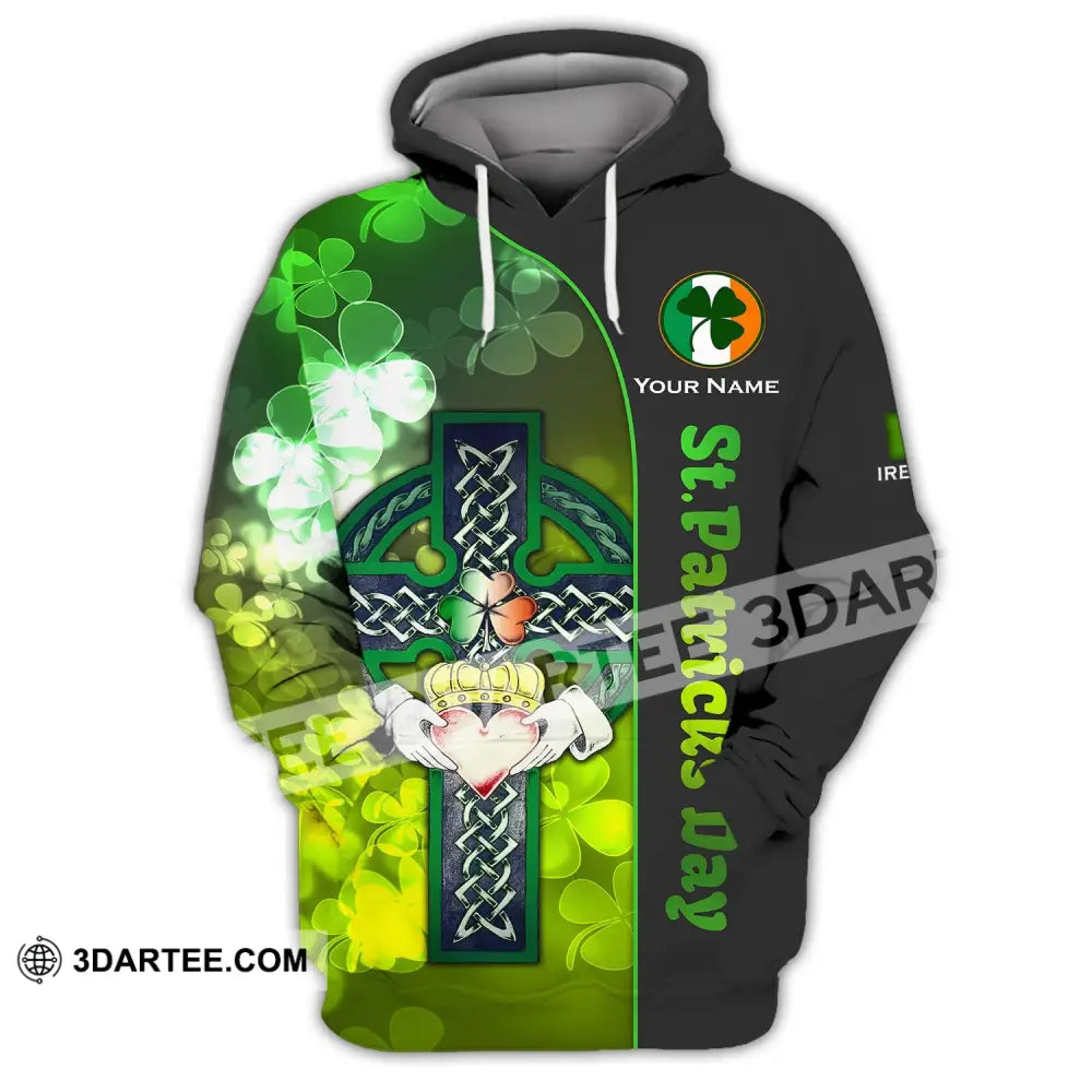 Unisex Shirt - Custom Name Happy Saint Patrick’s Day Gift For St.patrick’s Hoodie / S T-Shirt