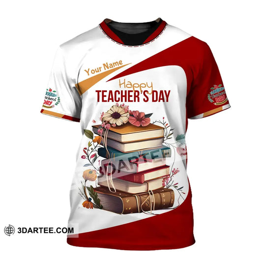 Unisex Shirt - Custom Name Happy Teacher’s Day T-Shirt / S T-Shirt