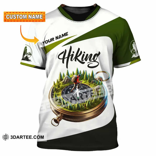 Unisex Shirt Custom Name Hiking Polo Long Sleeve T-Shirt