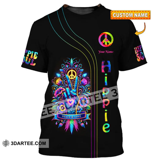 Unisex Shirt Custom Name Hippie T-Shirt Hoodie Long Sleeve Retro Clothing T-Shirt