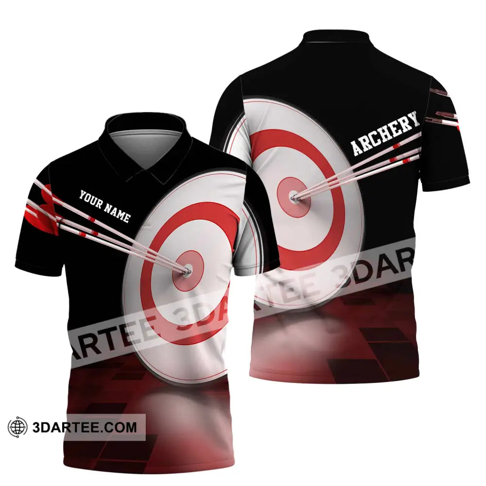 Unisex Shirt - Custom Name Hit The Target Darts Polo / S T-Shirt