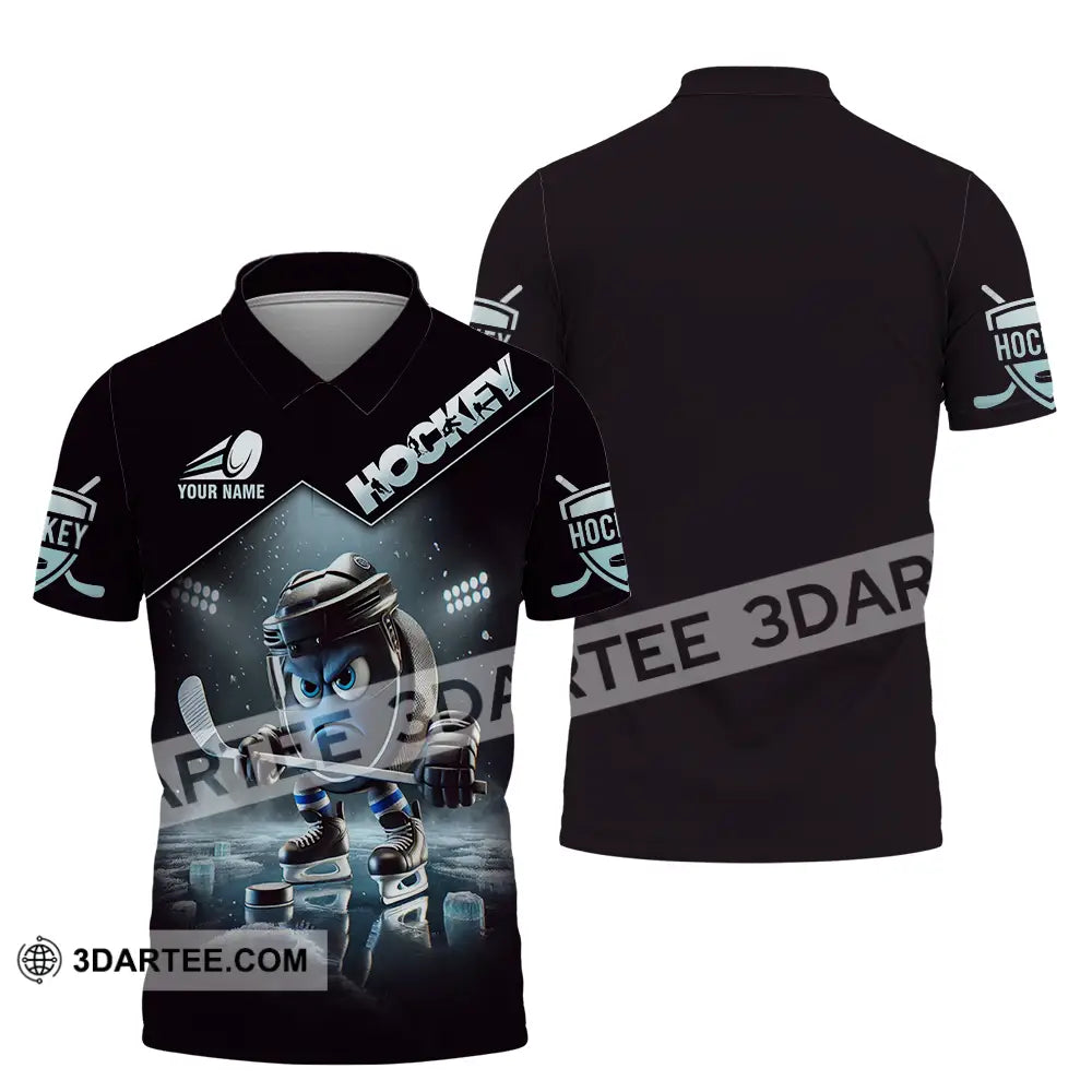 Unisex Shirt - Custom Name Hockey Polo / S T-Shirt