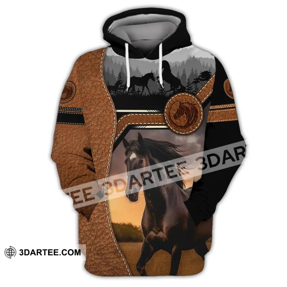 Unisex Shirt Custom Name Horse T-Shirt For Racing Club Gift Lovers Hoodie / S