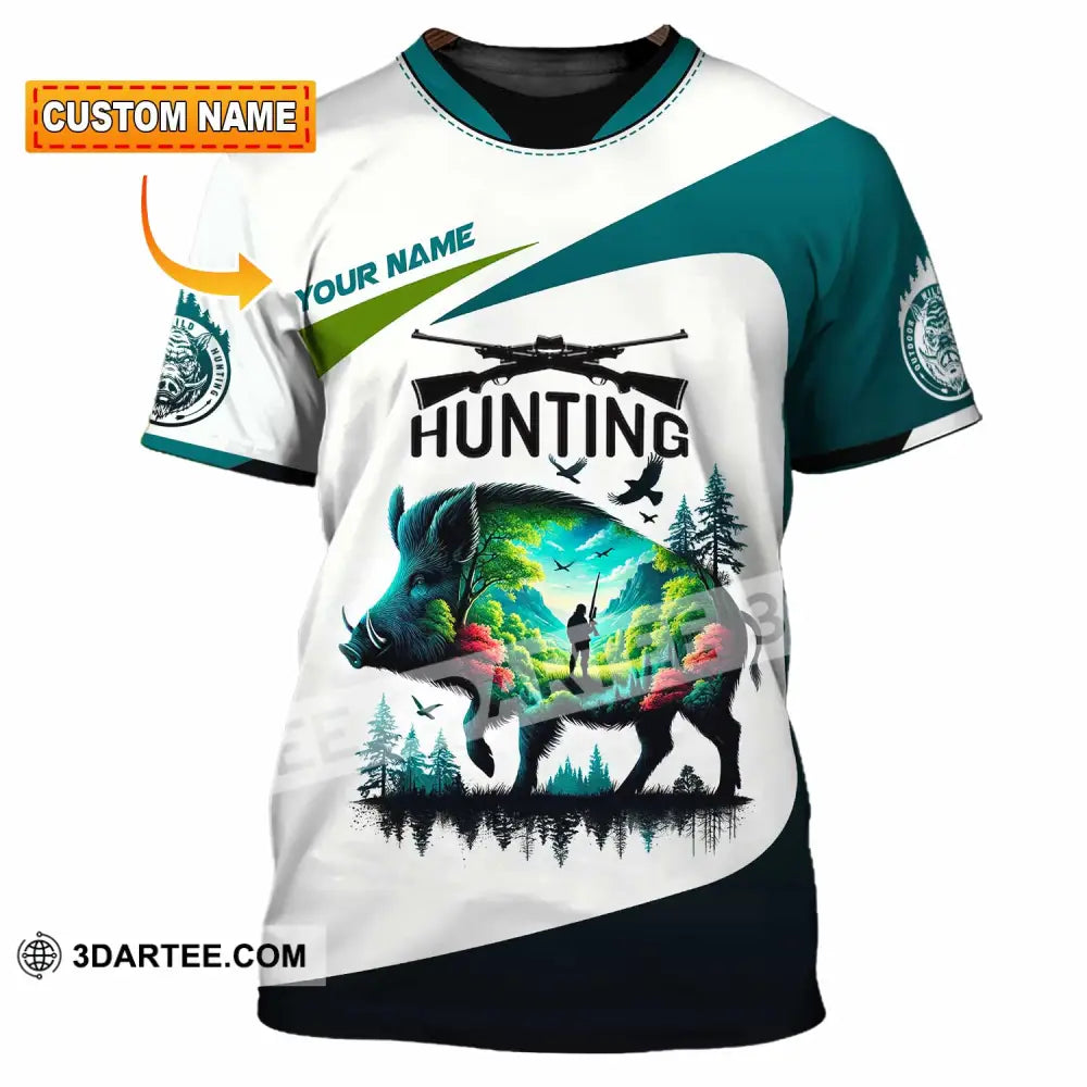 Unisex Shirt Custom Name Hunter Hoodie Polo Long Sleeve T-Shirt