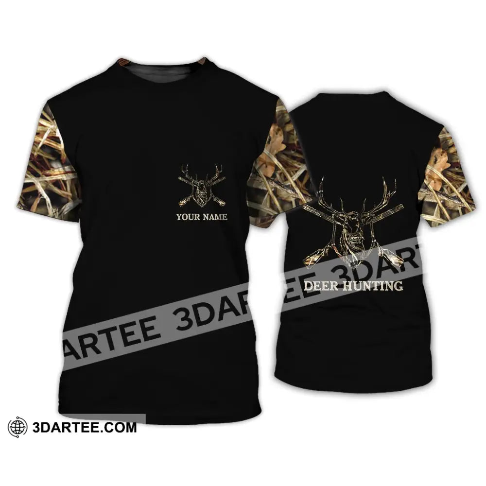 Unisex Shirt - Custom Name Hunting Deer Full Printing T-Shirt / S T-Shirt