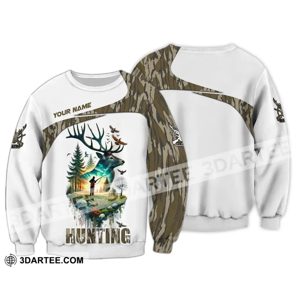 Unisex Shirt Custom Name Hunting Polo Long Sleeve Gift For Animal Hunters / S T-Shirt