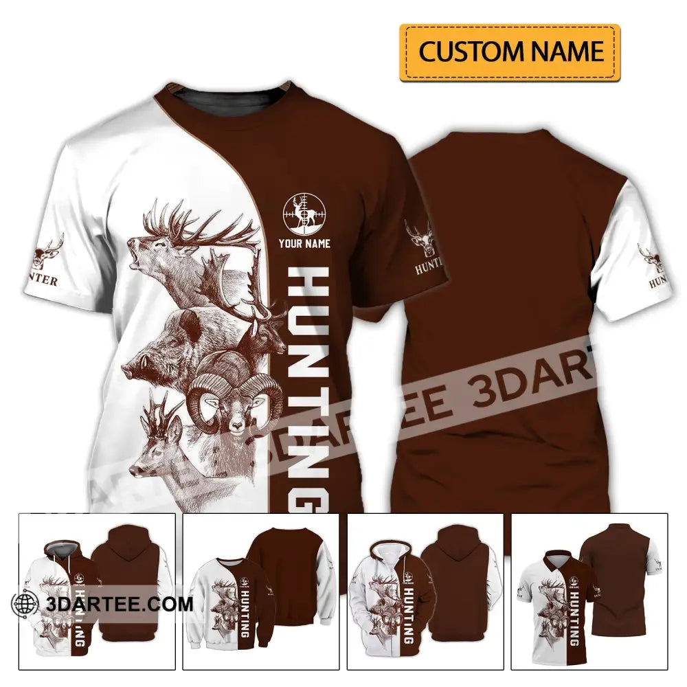 Unisex Shirt - Custom Name Hunting T-Shirt