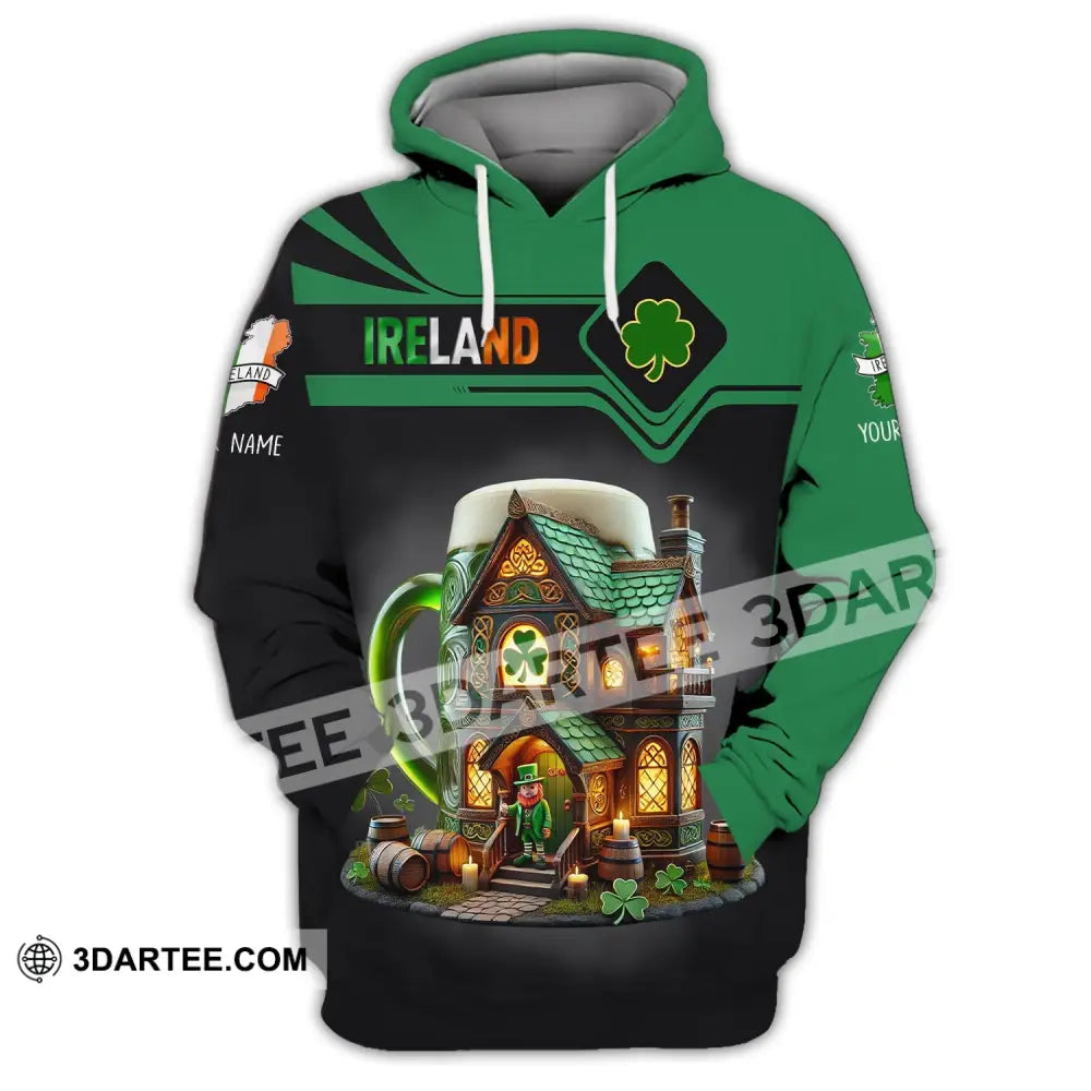 Unisex Shirt Custom Name Ireland Lover T-Shirt Gift Hoodie / S T-Shirt