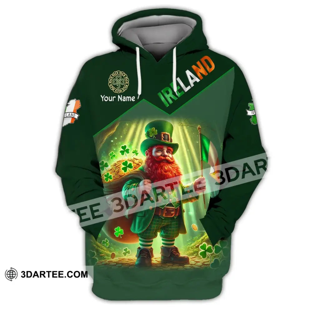 Unisex Shirt Custom Name Ireland Lover T-Shirt Gift Hoodie / S T-Shirt