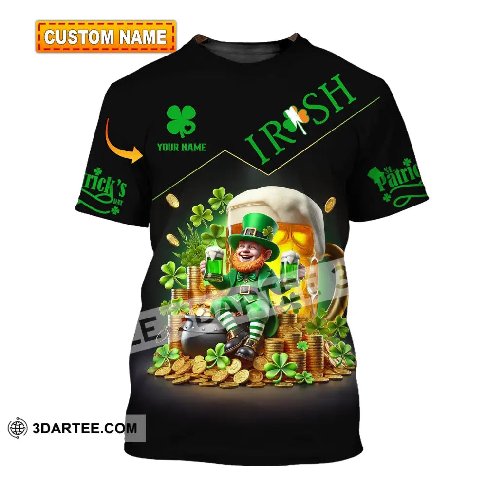 Unisex Shirt Custom Name Irish Ireland Love T-Shirt T-Shirt