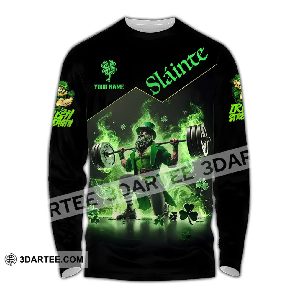 Unisex Shirt Custom Name Irish Ireland Love T-Shirt Long Sleeve / S T-Shirt