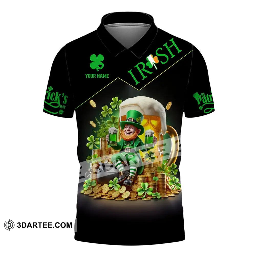 Unisex Shirt Custom Name Irish Ireland Love T-Shirt Polo / S T-Shirt