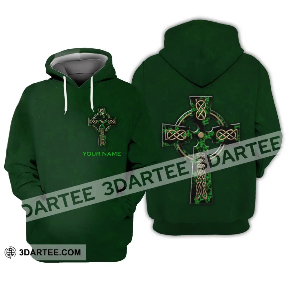 Unisex Shirt - Custom Name Irish Patrick’s Day Gift Happy Saint Hoodie / S T-Shirt