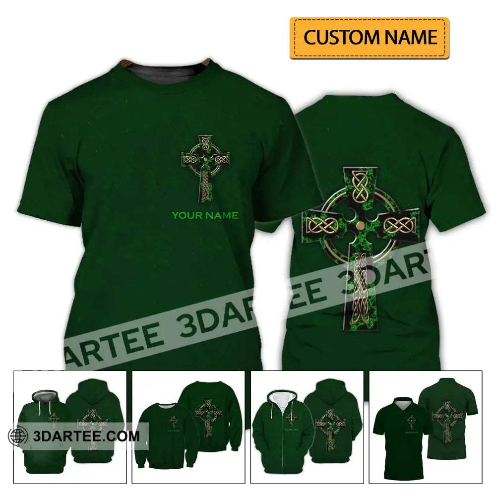 Unisex Shirt - Custom Name Irish Patrick’s Day Gift Happy Saint T-Shirt