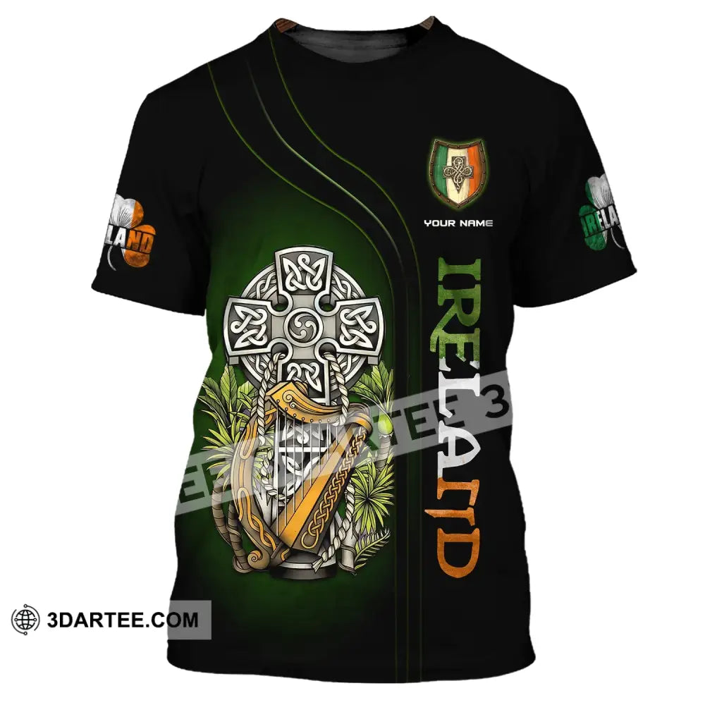 Unisex Shirt Custom Name Irish T-Shirt Ireland Hoodie Polo / S