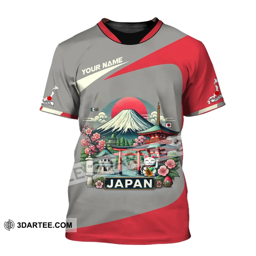 Unisex Shirt Custom Name Japan Love T-Shirt / S T-Shirt