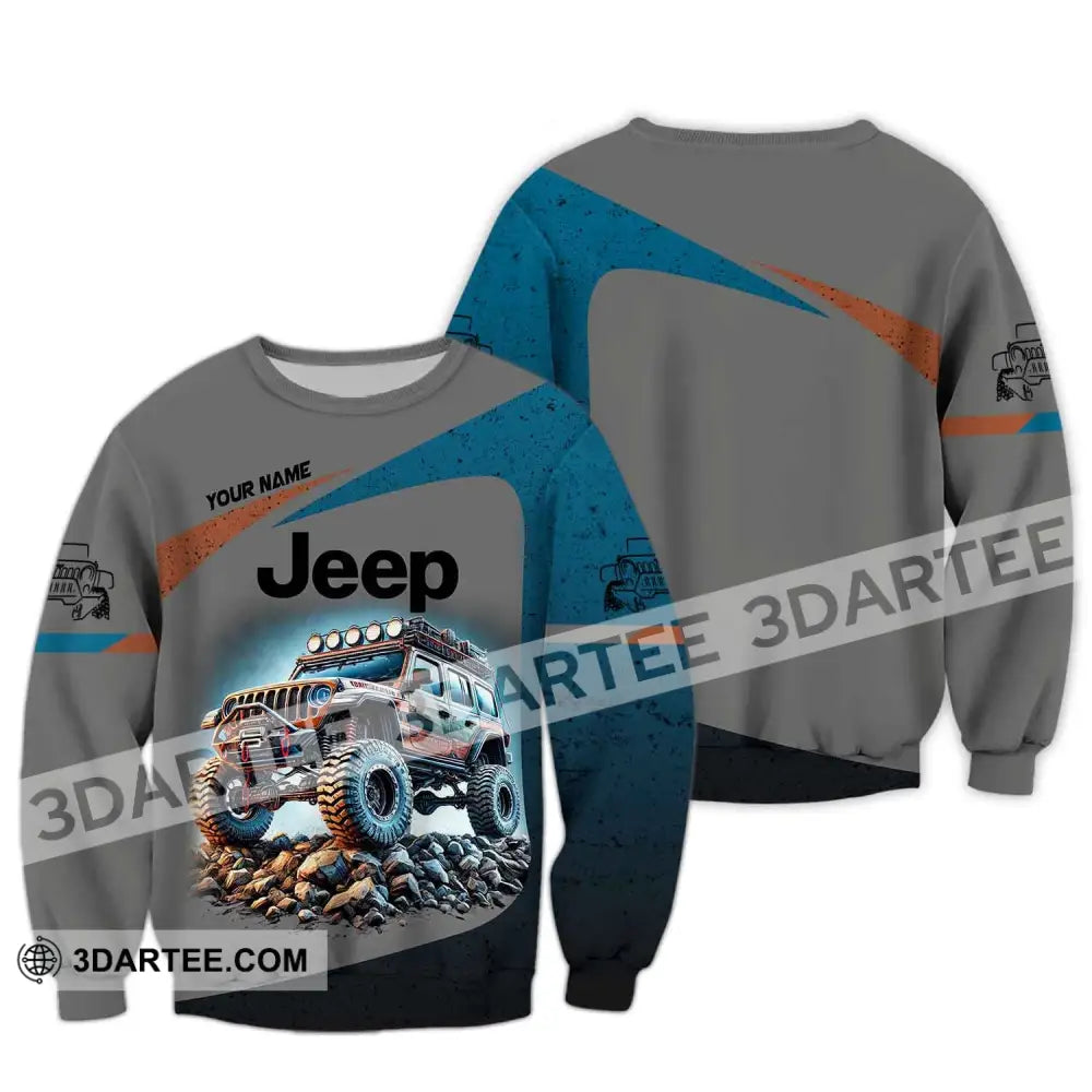 Unisex Shirt Custom Name Jeep Gladiator Polo Long Sleeve / S T-Shirt