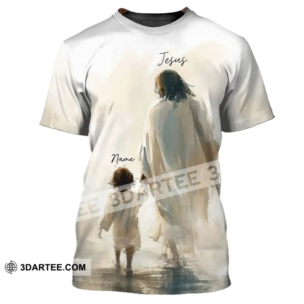 Unisex Shirt Custom Name Jesus And Me T-Shirt Christian Gift / S T-Shirt