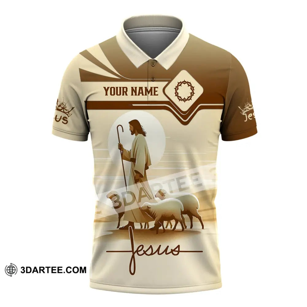 Unisex Shirt - Custom Name Jesus Saving Polo / S T-Shirt