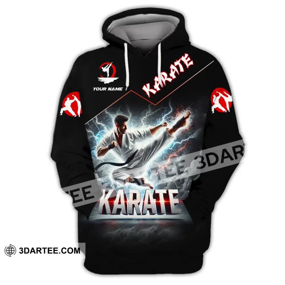 Unisex Shirt - Custom Name Karate Hoodie / S T-Shirt