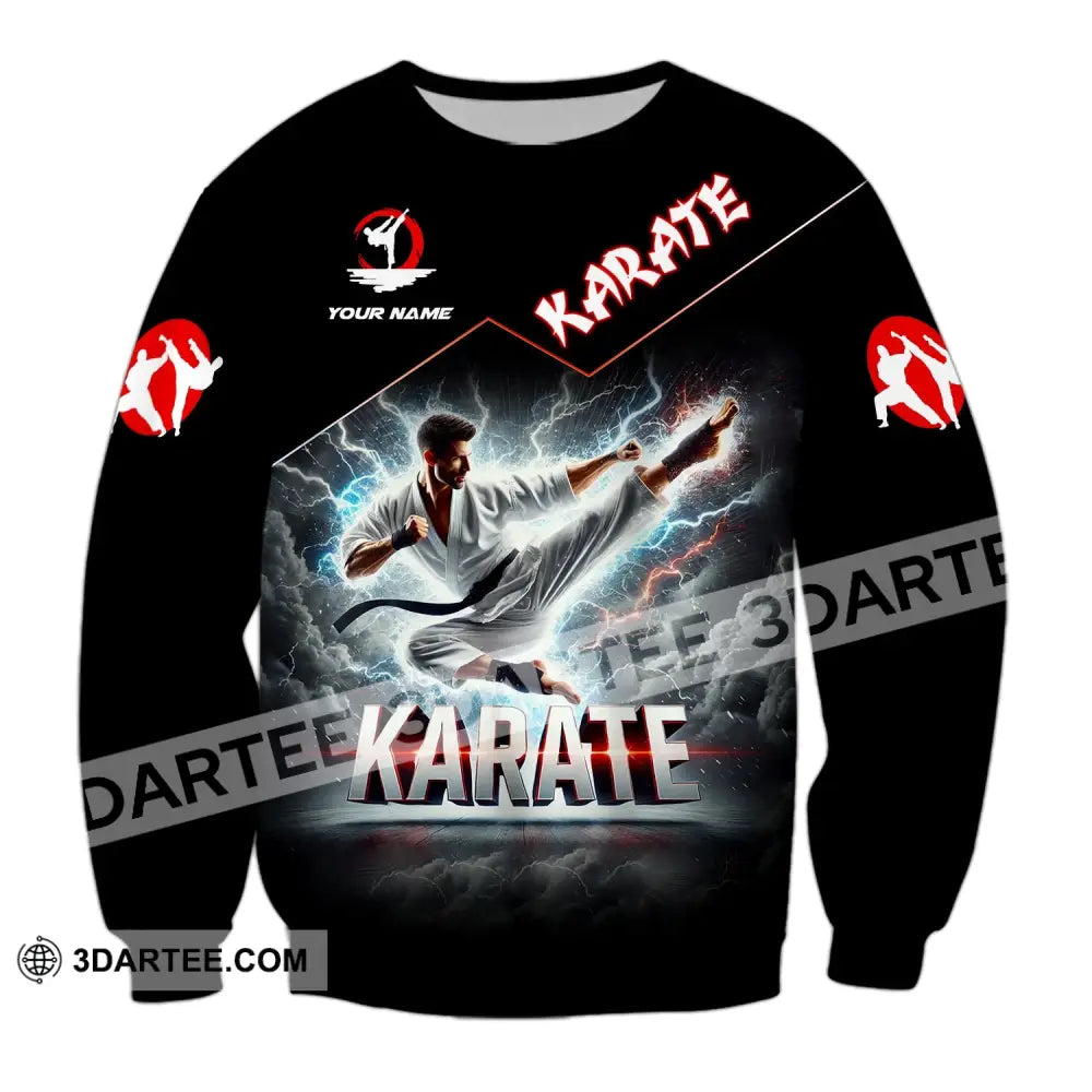 Unisex Shirt - Custom Name Karate Long Sleeve / S T-Shirt