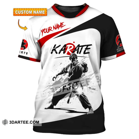 Unisex Shirt - Custom Name Karate Sport Fighter T-Shirt